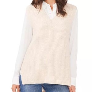VINCE CAMUTO V Neck Sweater Vest